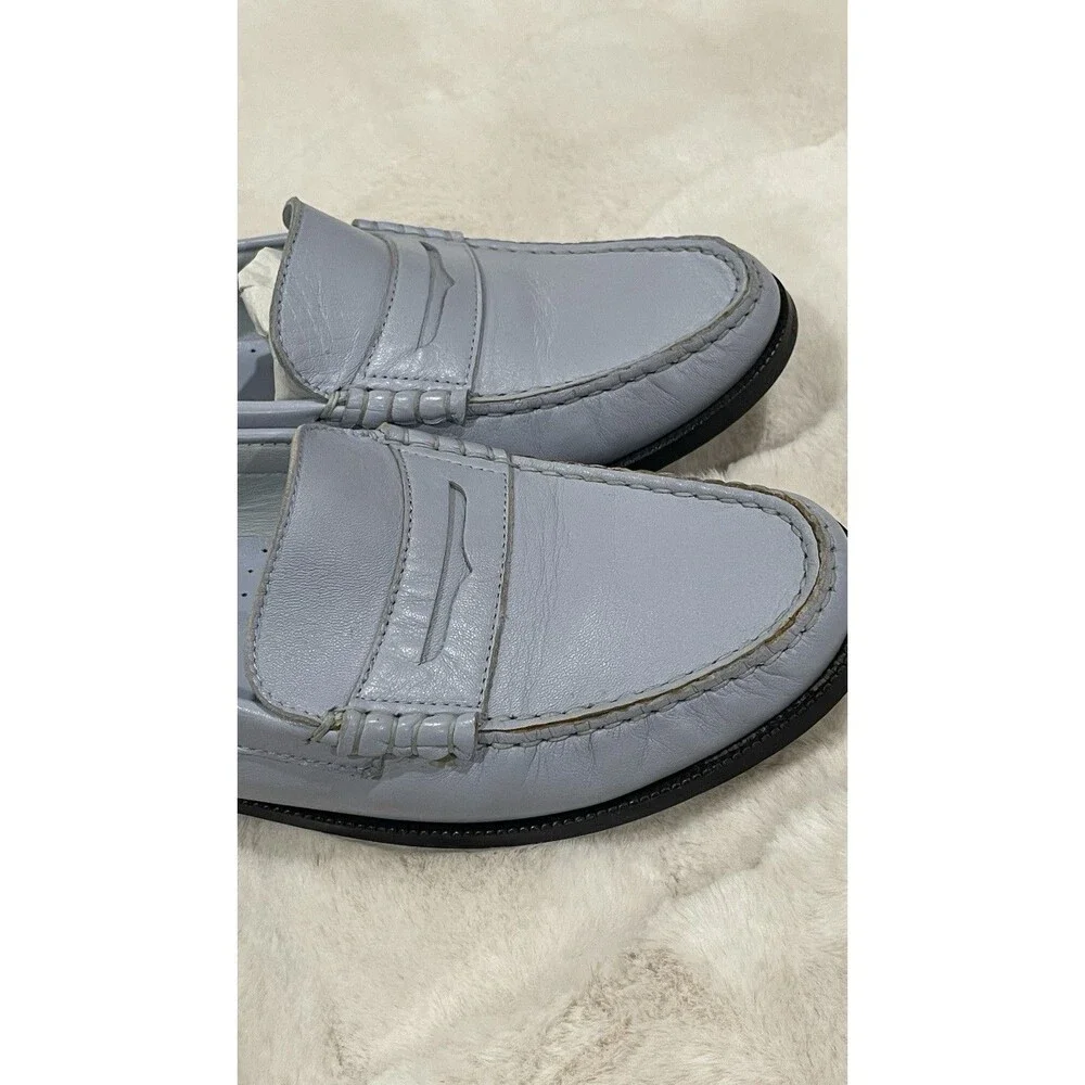 Maryam Nassir Zadeh Alan Loafers Light Blue Leather EU 44 US 10 Men’s